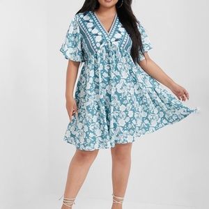 BloomChic floral print a-line mini dress